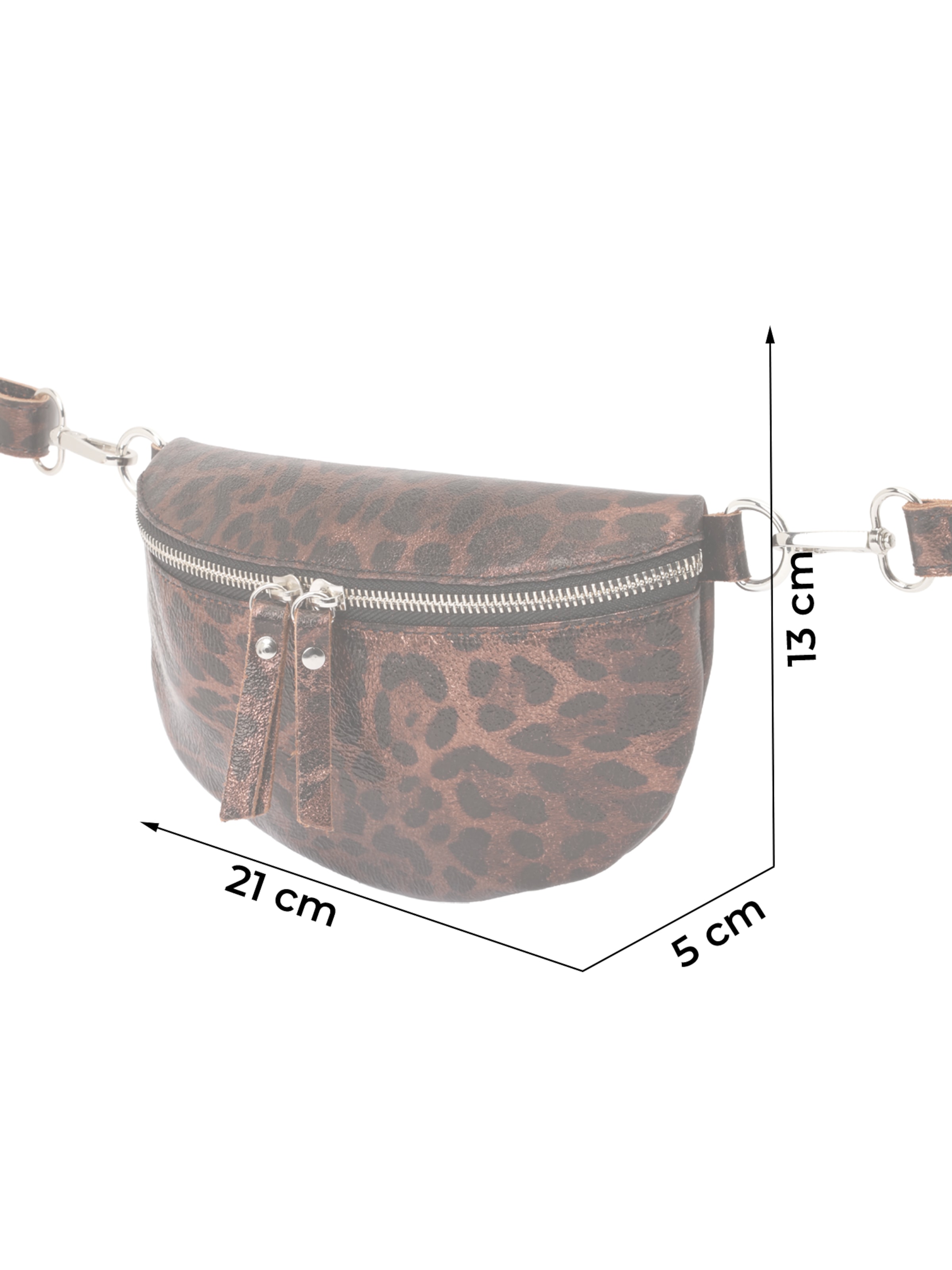 Zwillingsherz Torbica za okrog pasu | rjava barva