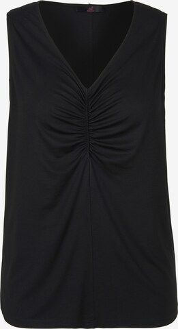 Emilia Lay Top in Black: front