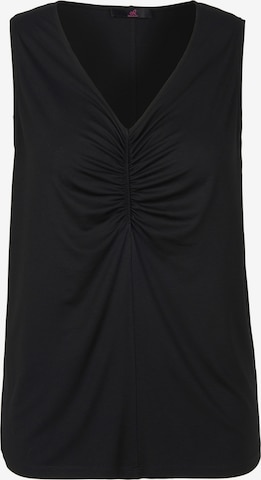 Emilia Lay Top in Black: front