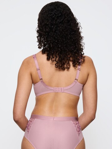 TRIUMPH Triangle Bra 'Wild Azalea' in Pink