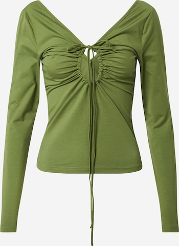 Résumé - Blusa 'Joel' en verde: frente