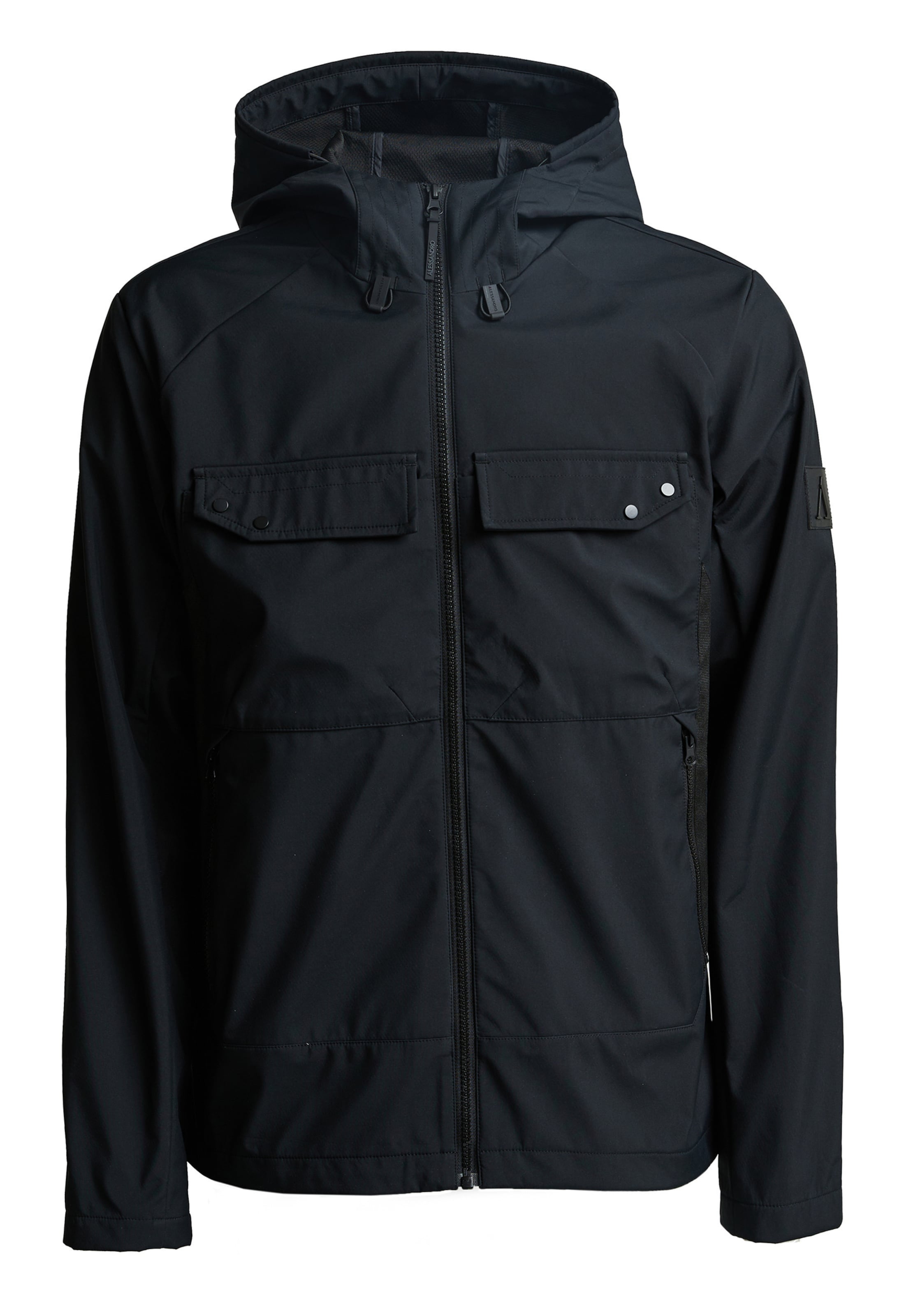 Alessandro Zavetti Between-Season Jacket 'Tassotti' in Black: front