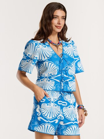 Regular Pantalon 'Misha' Shiwi en bleu
