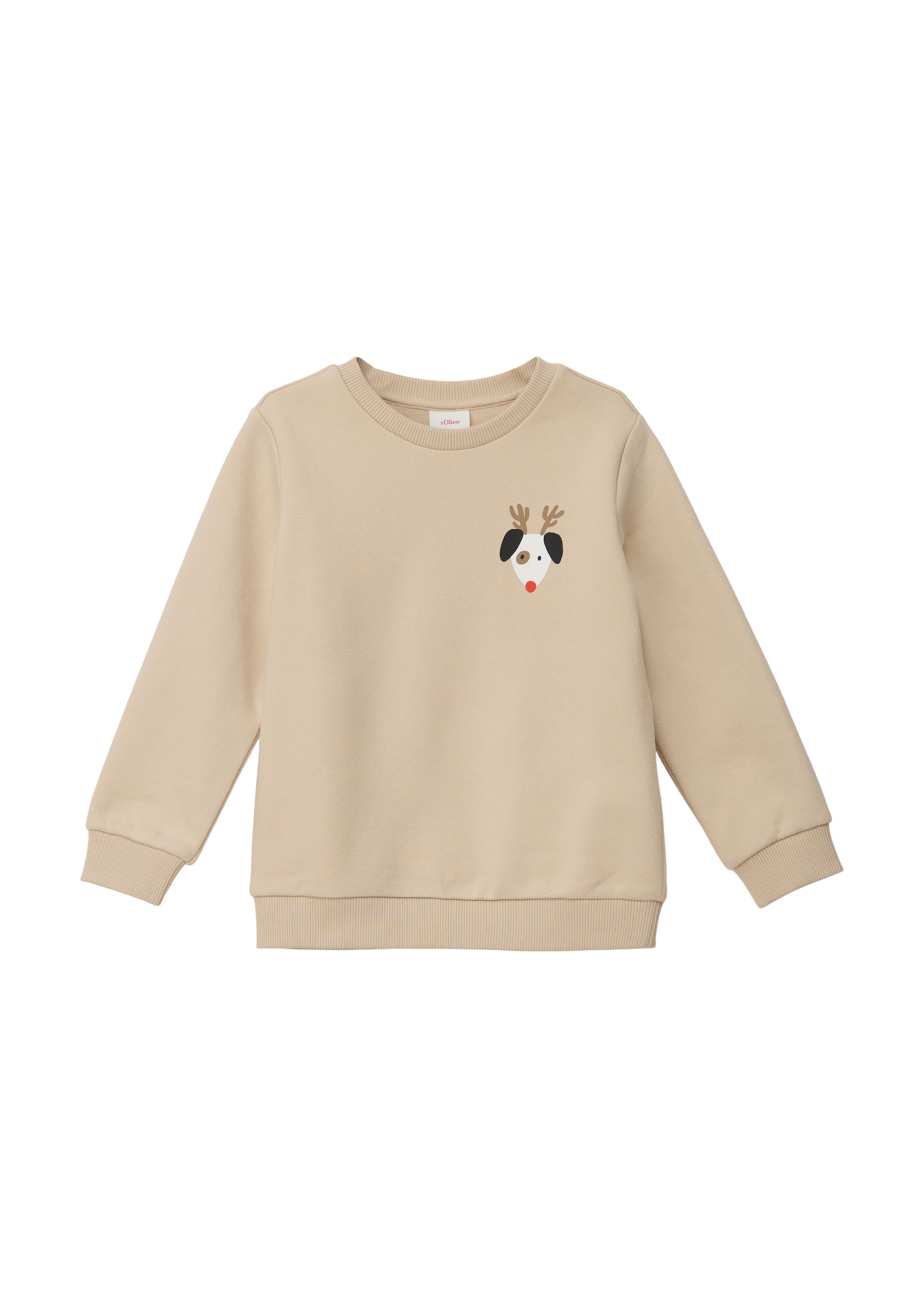 s.Oliver Sweatshirt in Beige: front