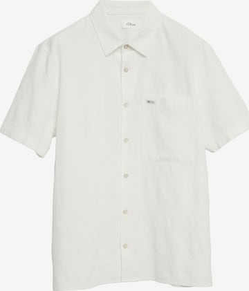 s.Oliver Button Up Shirt in White: front