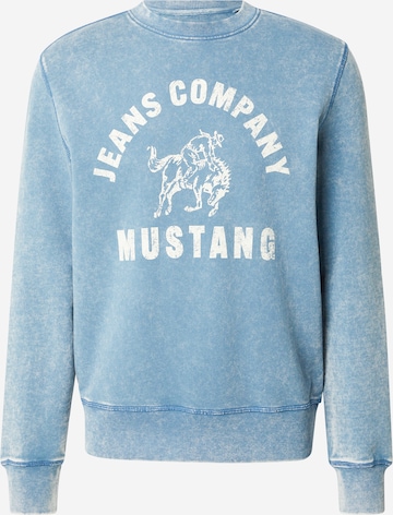 MUSTANG Sweatshirt 'Clio' in Blau: Vorderseite