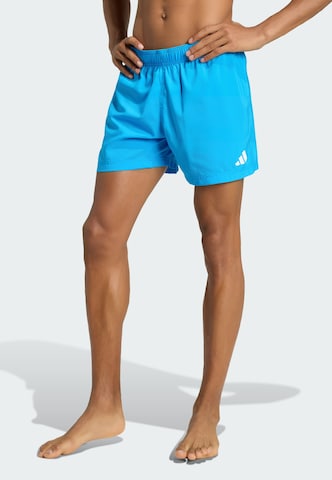 ADIDAS SPORTSWEAR - Calções de banho desportivos em azul: frente