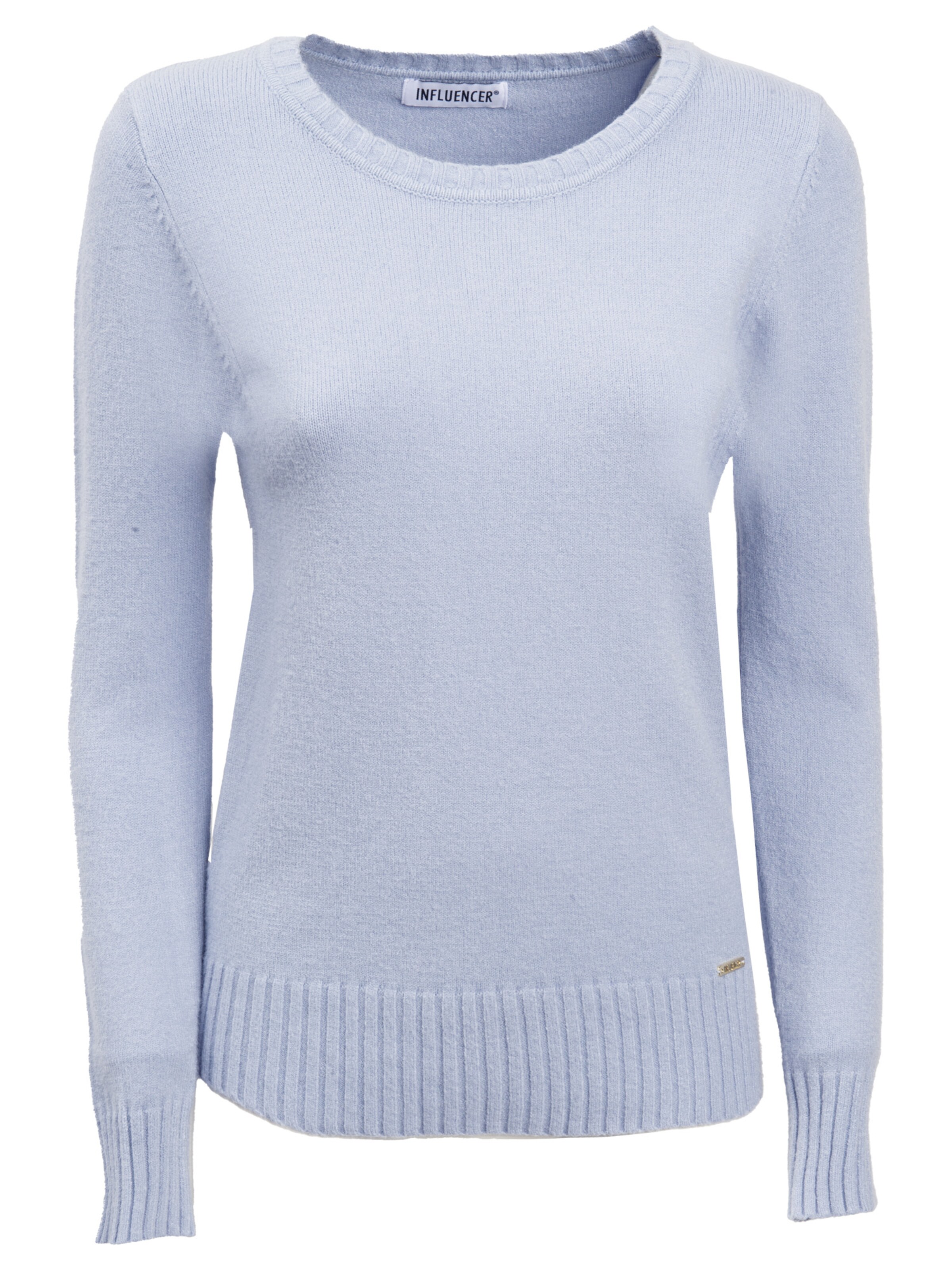 Influencer Sweter w kolorze niebieski: przód