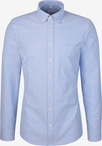 SEIDENSTICKER Hemd 'Schwarze Rose' in Blau: Vorderseite