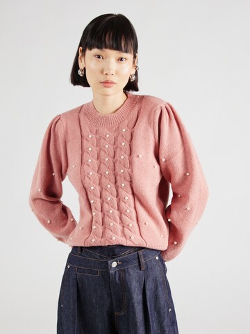 VILA Sweater 'VIIVY' in Pink: front