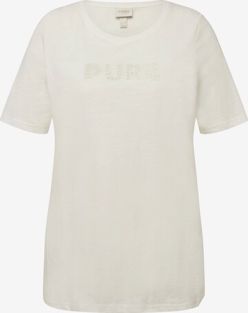 T-shirt Ulla Popken en blanc : devant