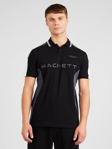 Hackett London Μπλουζάκι 'AMR MLT' σε μαύρο: μπροστά