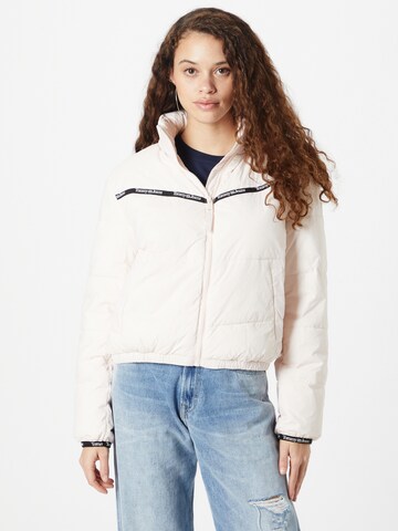 Tommy Jeans Between-Season Jacket in Pink: front