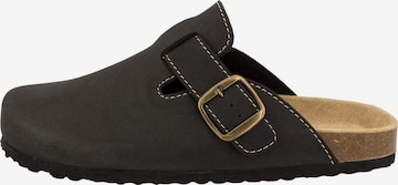 SUPERSOFT by Indigo Clogs 'Classic' in Schwarz: Vorderseite