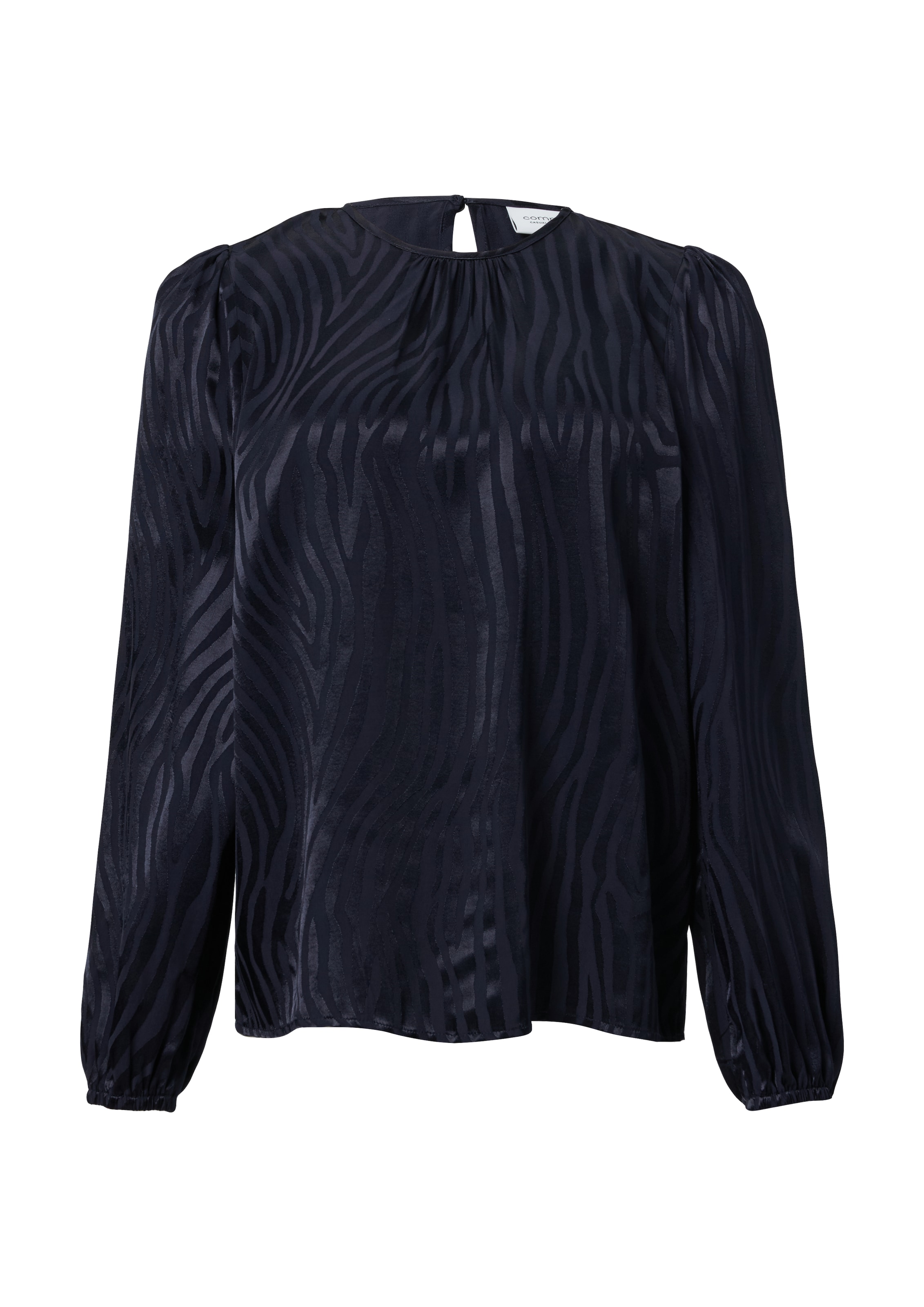 comma casual identity Bluse in Blau: Vorderseite