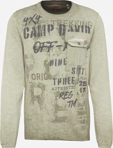 CAMP DAVID Sweater in Green: front