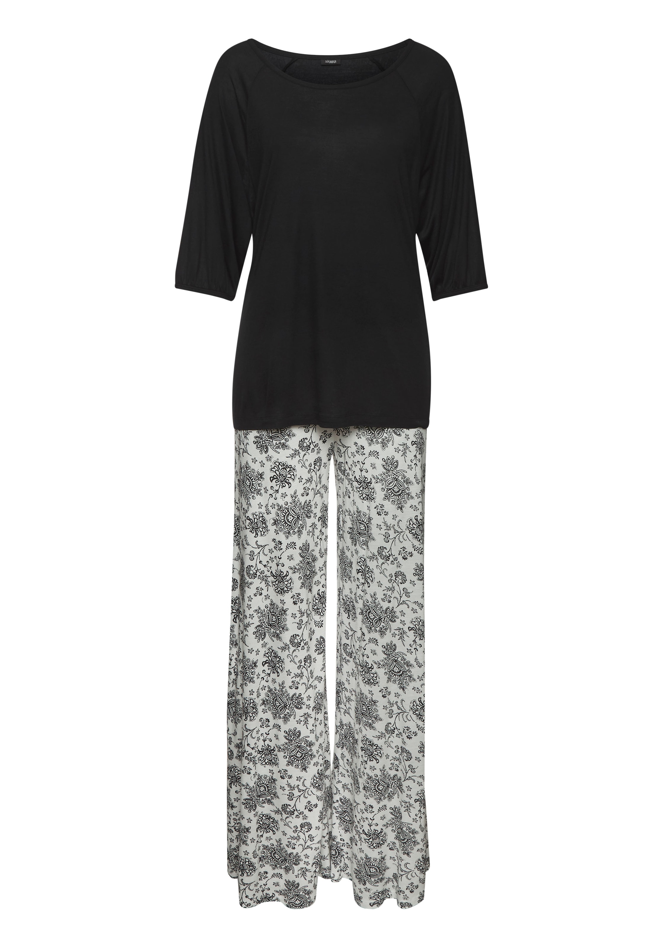 VIVANCE - Pijama 'Dreams' en negro: frente