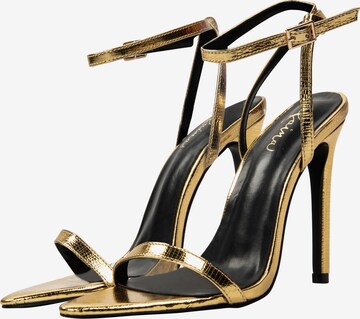 faina Sandal i guld: framsida