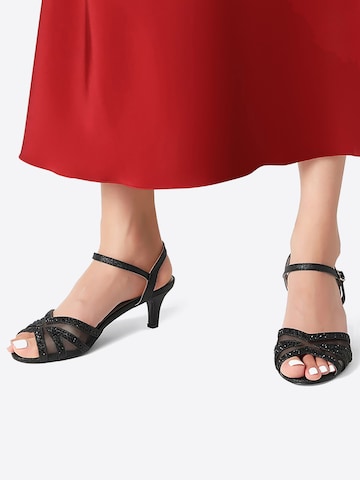 Dream Pairs Riemensandale‌‌ in Schwarz