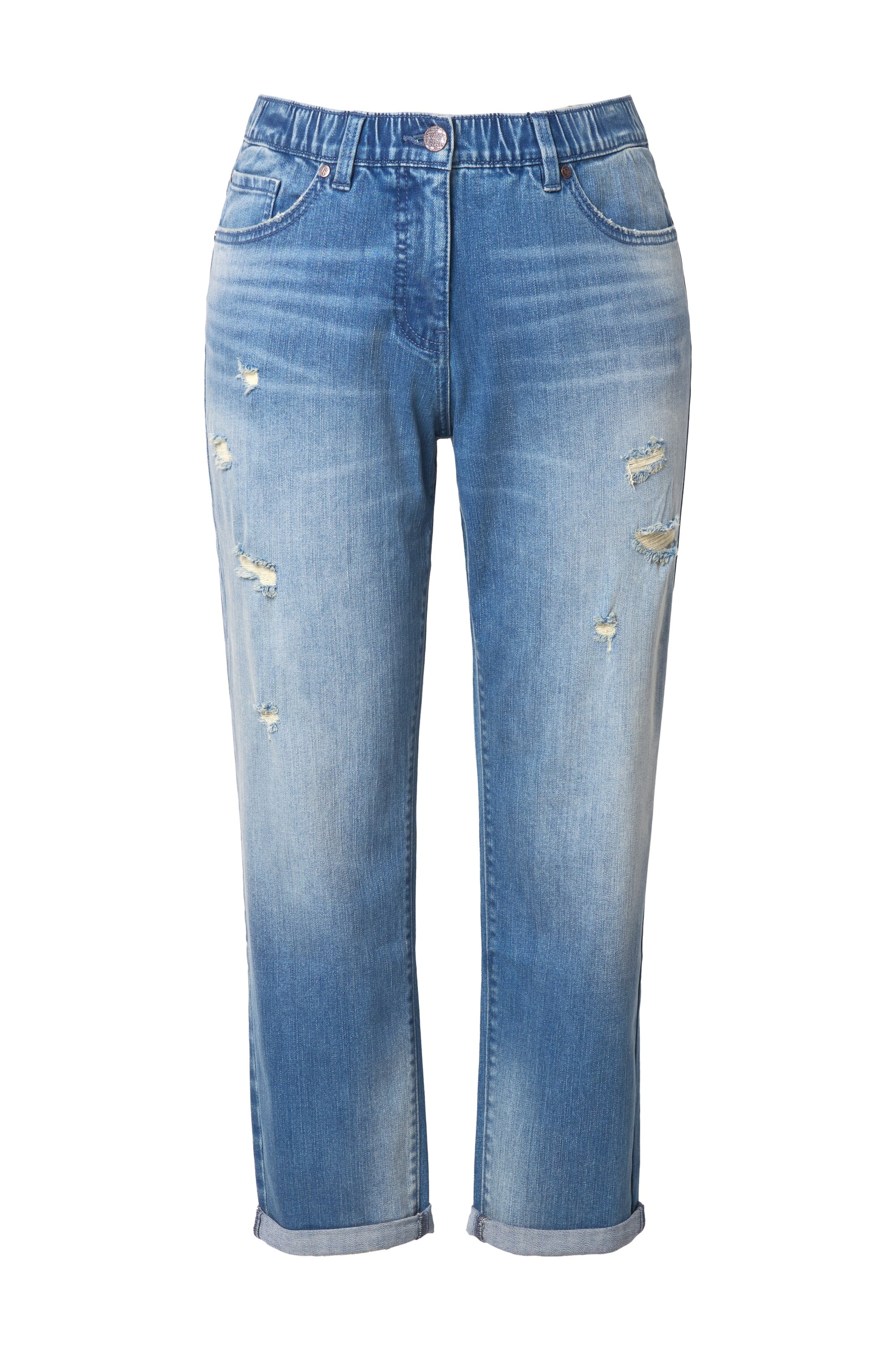 Ulla Popken Regular Jeans in Blau: Vorderseite