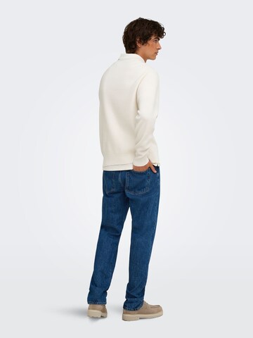Pullover 'ONSRodger' di Only & Sons in bianco