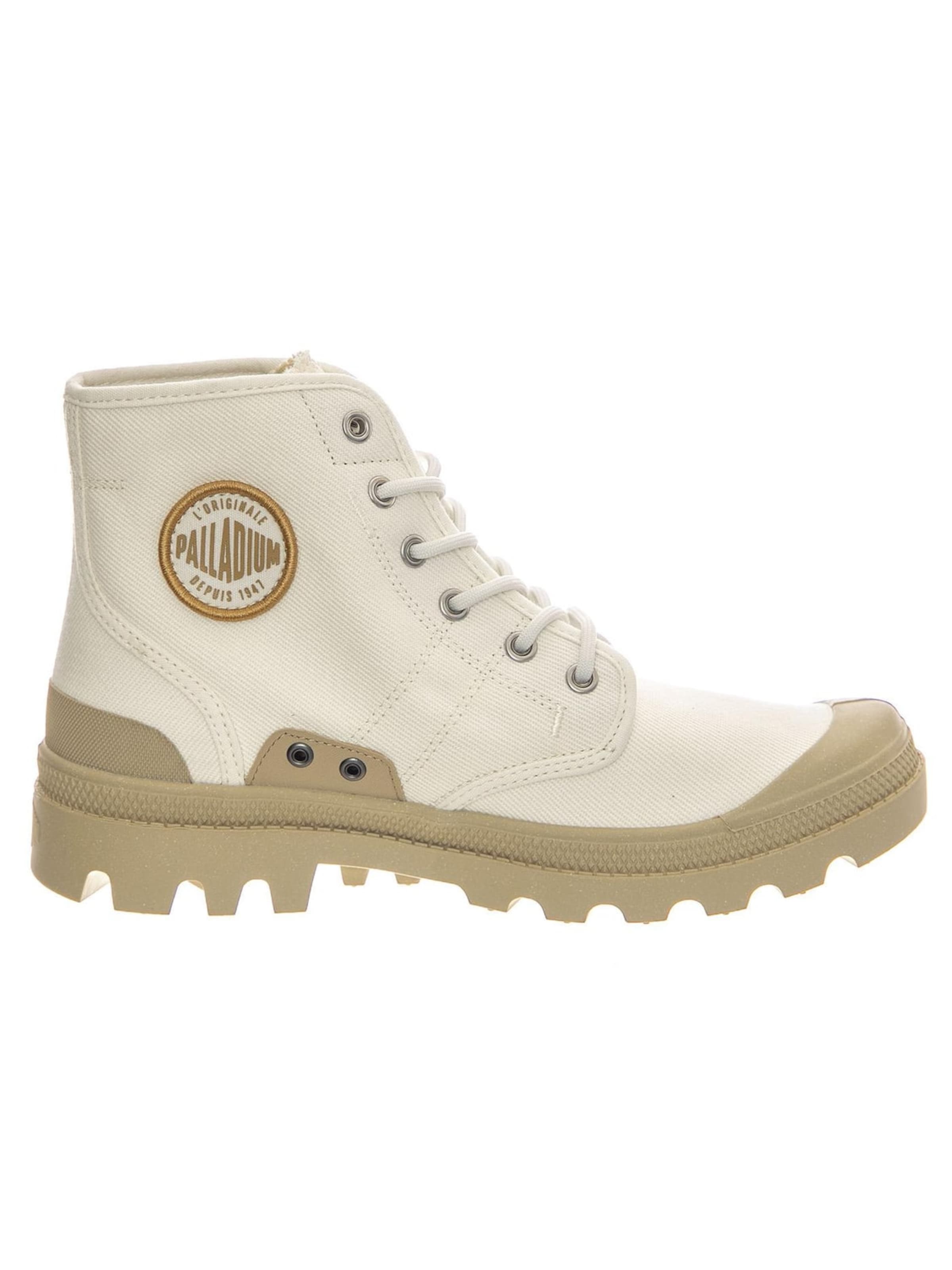 Palladium Kozaki 'Pallabrousse WW Cream White Shoes' w kolorze biały