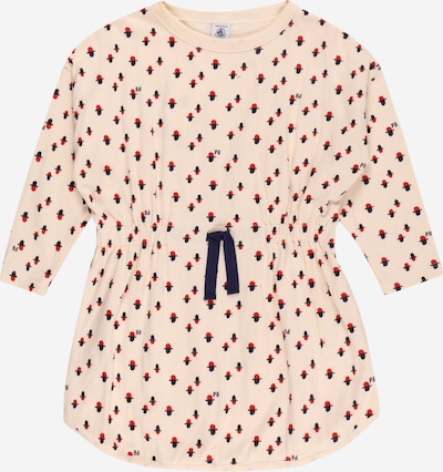 PETIT BATEAU Mekko 'ROBE' värissä nude / yönsininen / punainen, Tuotenäkymä