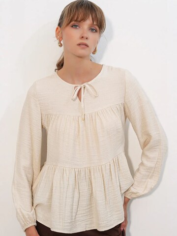 Bigdart Blouse 'Blusen' in Beige: front