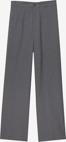 Pantalon à plis Pull&Bear en gris : devant