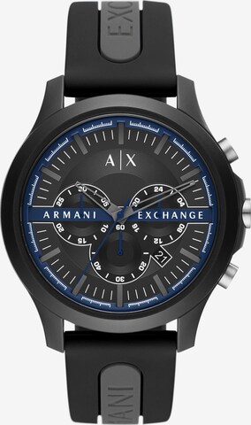 ARMANI EXCHANGE Analoguhr in Schwarz: predná strana