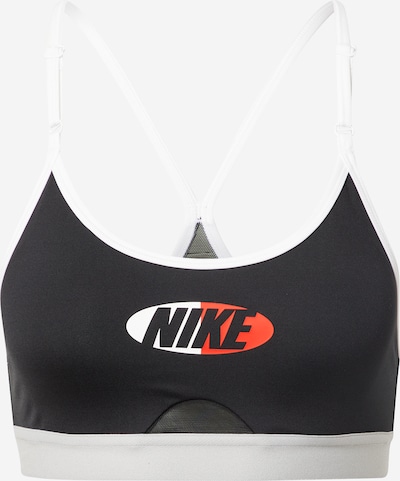 NIKE Sport-BH 'Indy' in rot / schwarz / weiß, Produktansicht