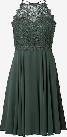 Robe de cocktail Marie Lund en vert : devant