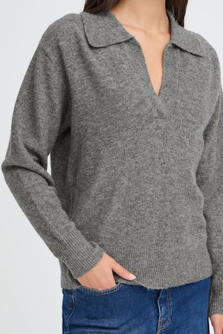 ICHI Pullover 'IHMACON LS9' in Grau