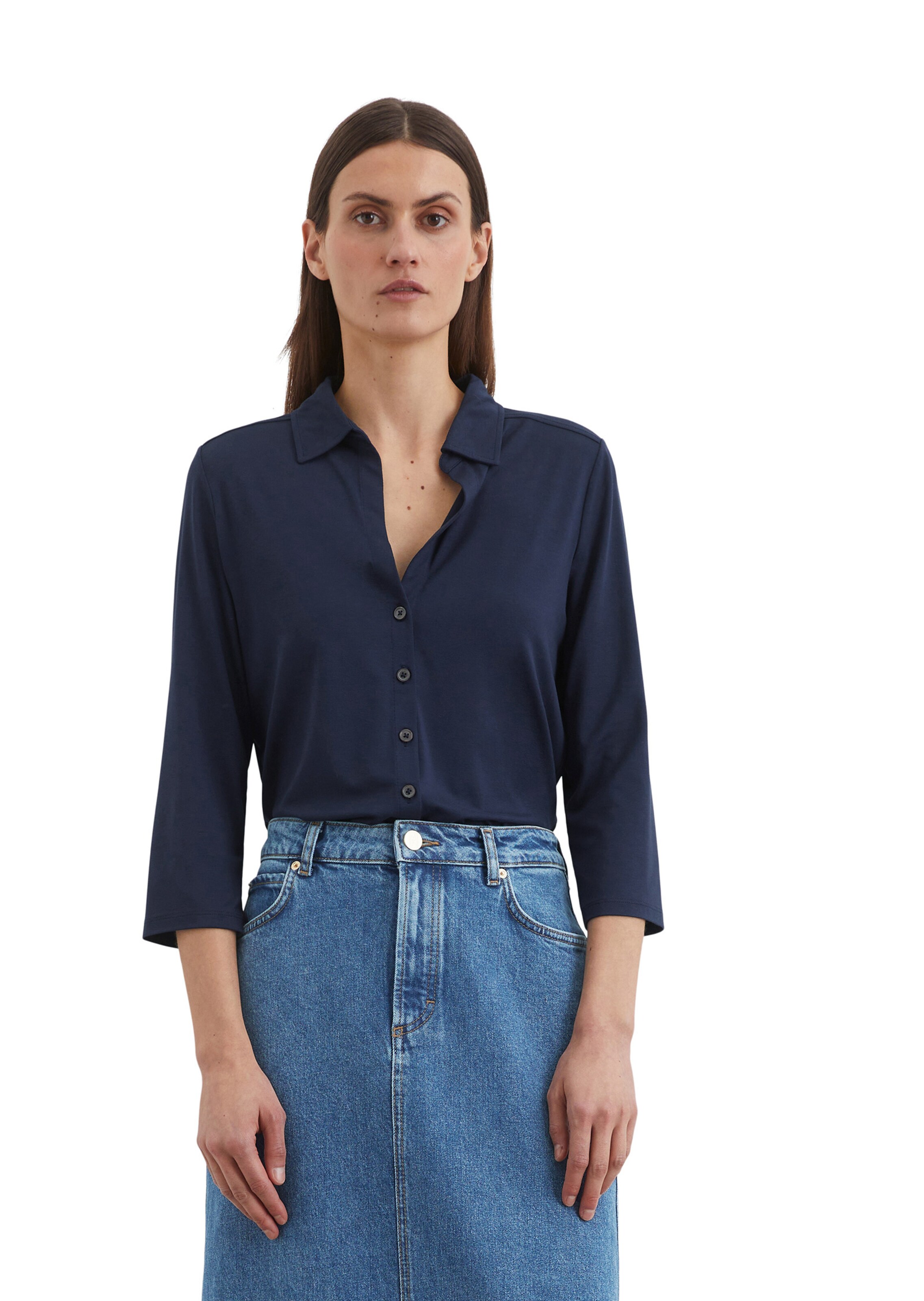 Marc O'Polo Blúzka - Modrá: predná strana