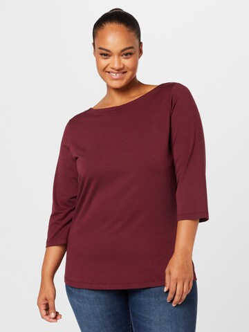Vero Moda Curve Shirt 'PANDA' in Rot: Vorderseite