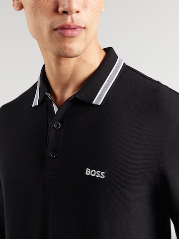 BOSS Poloshirt  'Plisy' in Schwarz