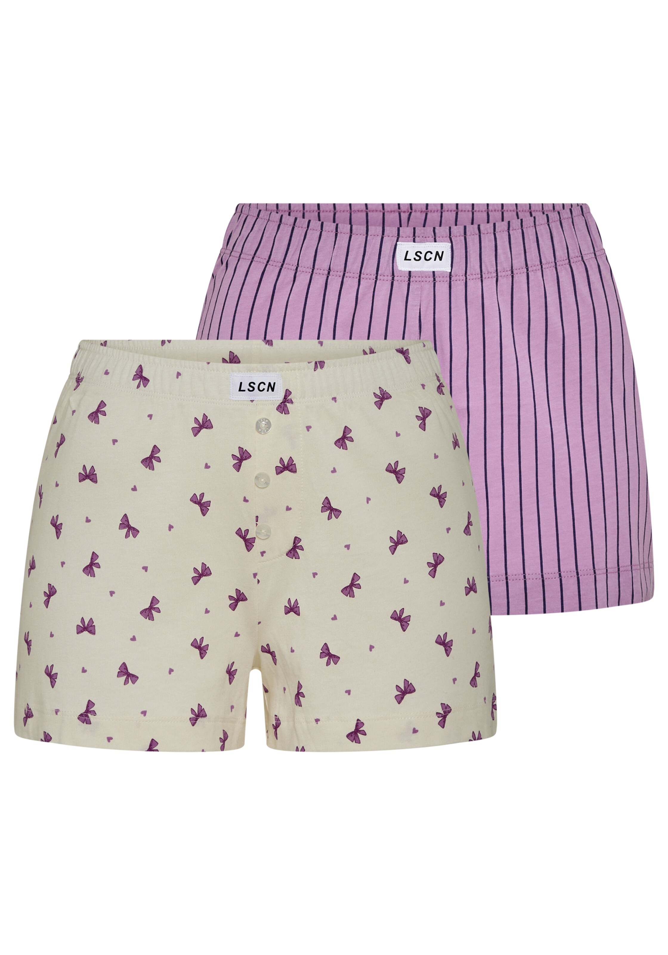 LSCN by LASCANA - Calções de pijama em bege