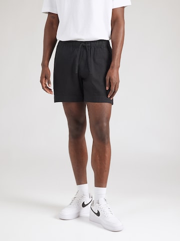 Regular Pantalon Abercrombie & Fitch en noir : devant