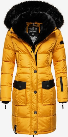 NAVAHOO Χειμερινό παλτό 'Sinja' σε κίτρινο: μπροστά