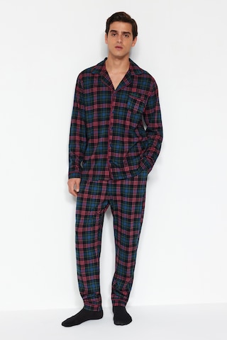 Trendyol Pyjamas lång i blå: framsida
