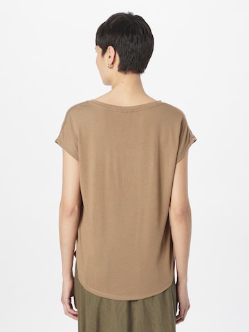 QS T-shirt i brun