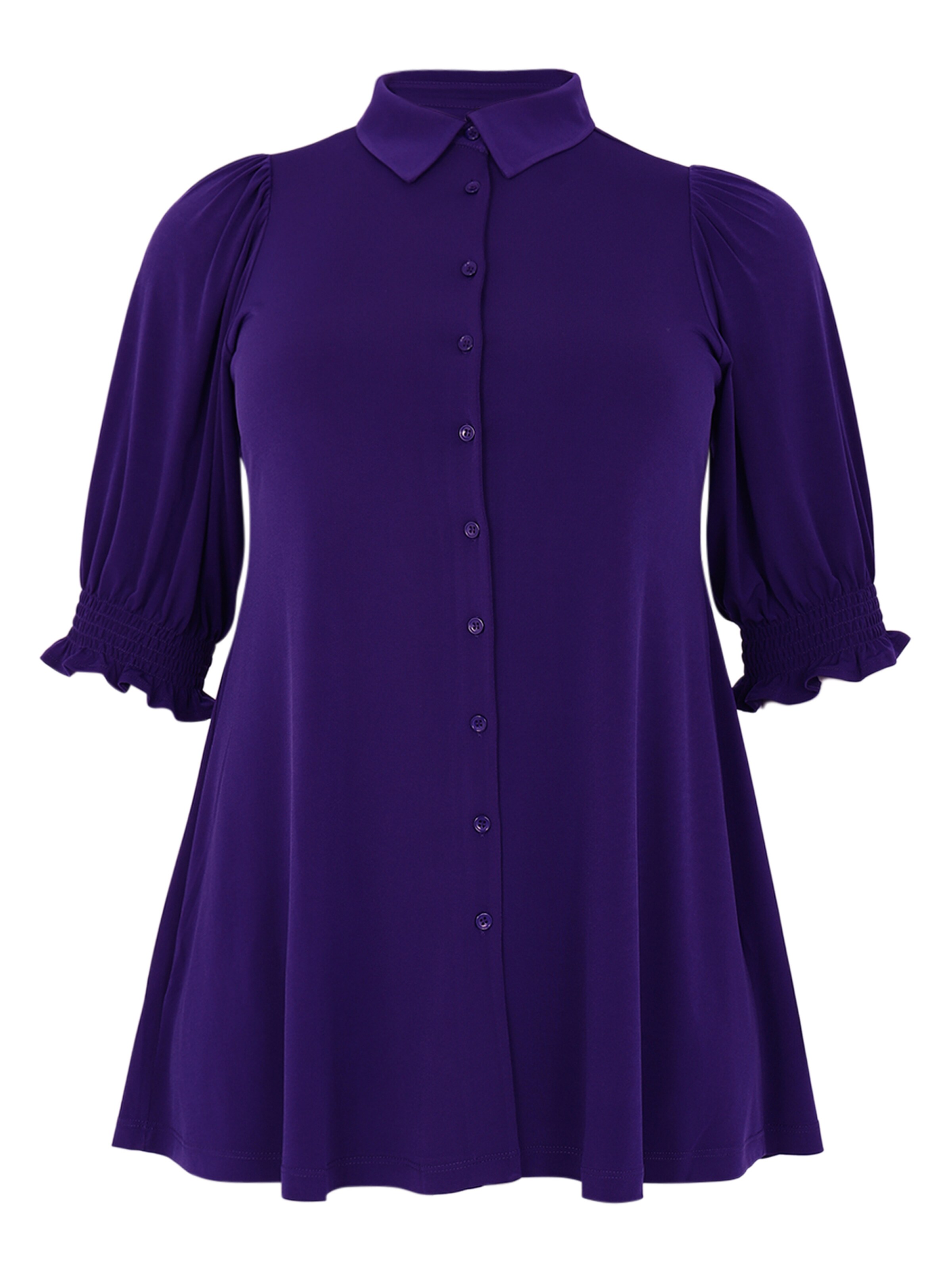 YOEK Blouse in Lila: voorkant