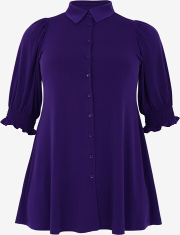 Yoek Blouse in Lila: voorkant