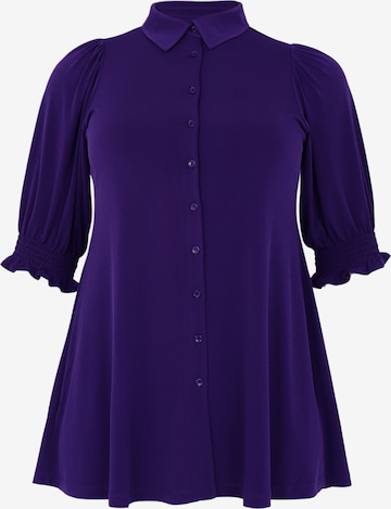 Yoek Blouse in Lila: voorkant