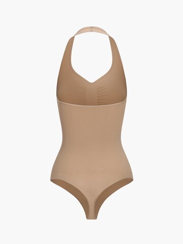 cfab (formerly creamy fabrics) - Body moldeador 'Neckholder Shapewear mit String' en beige