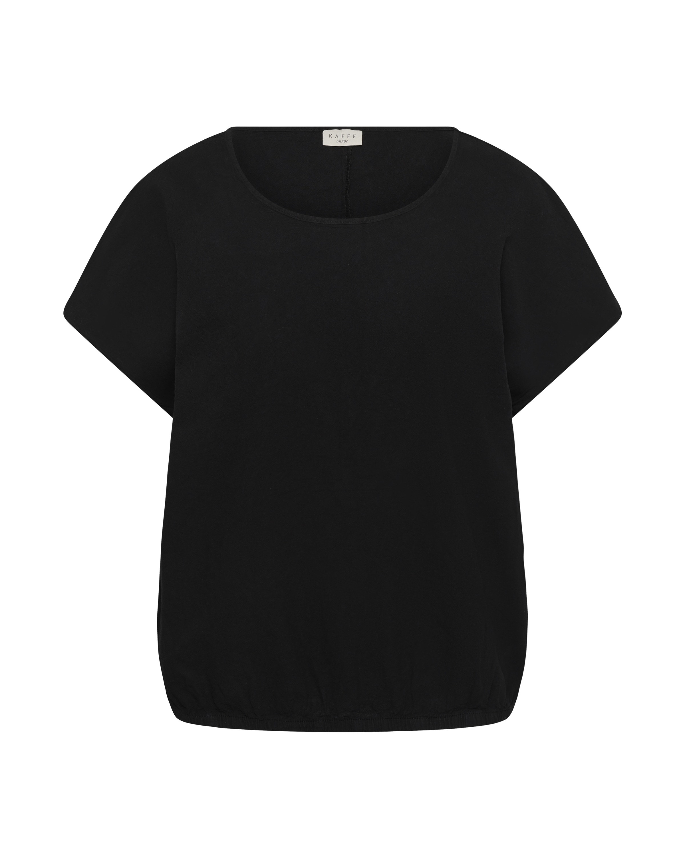 KAFFE CURVE - Blusa 'KCNana' en negro: frente