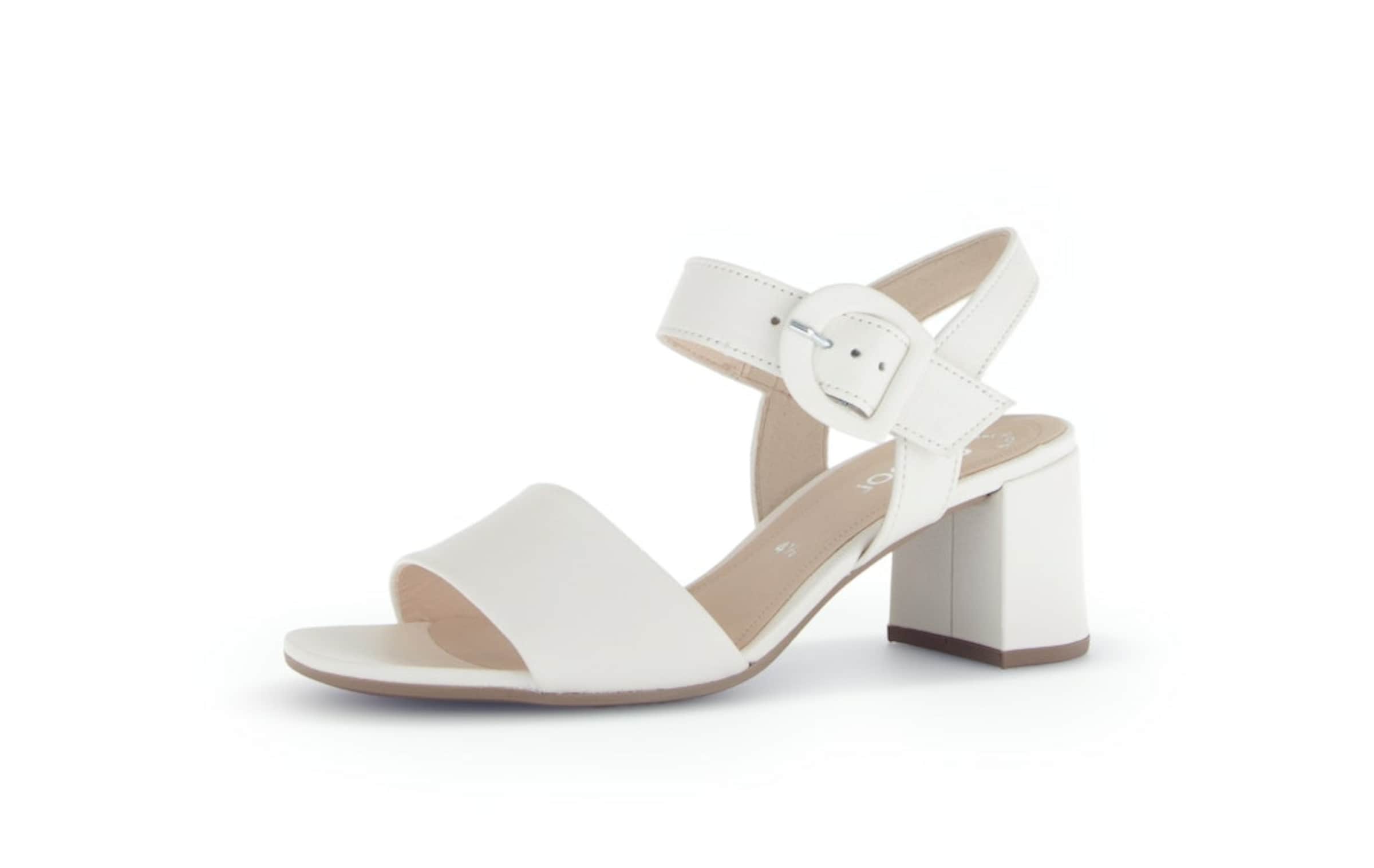 GABOR Sandale in Weiß: Vorderseite