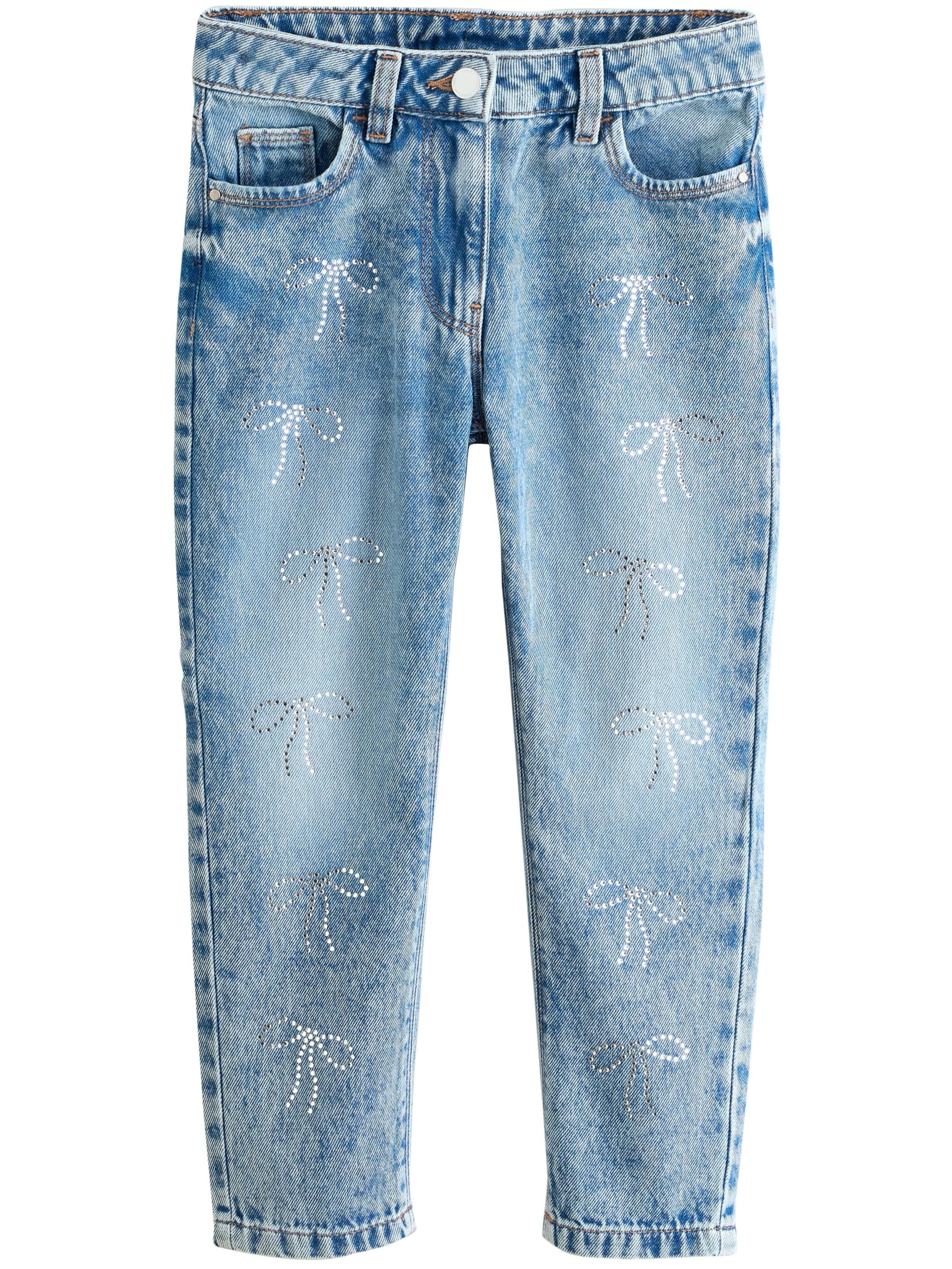 Next tavaline Teksapüksid, värv sinine: eest vaates