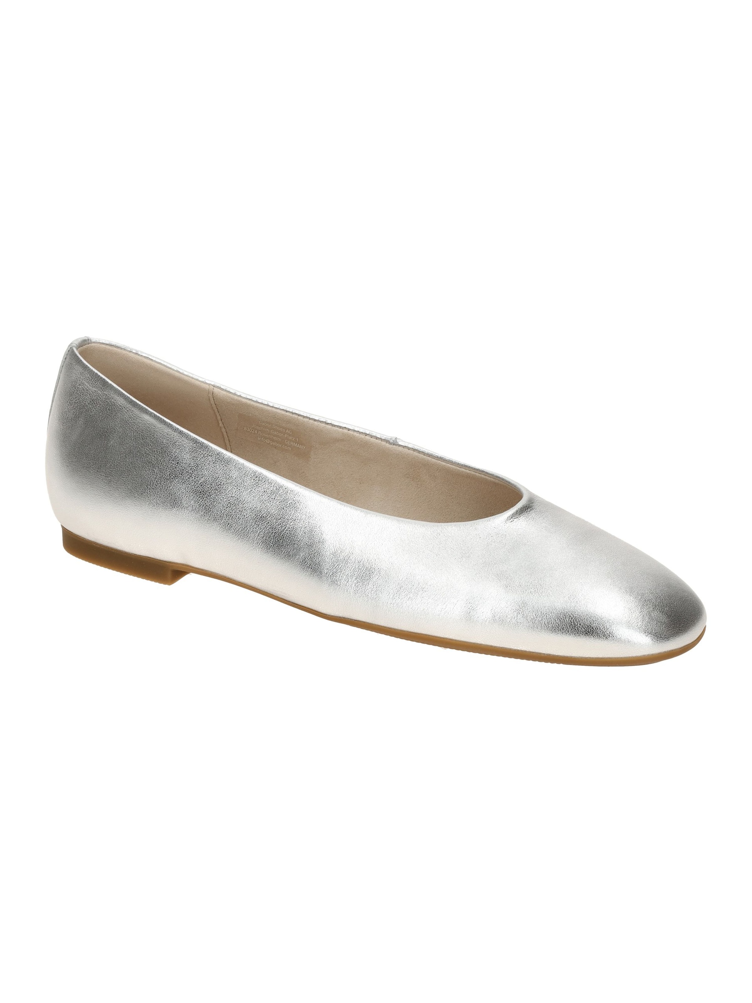 GABOR Ballet Flats in Silver: front