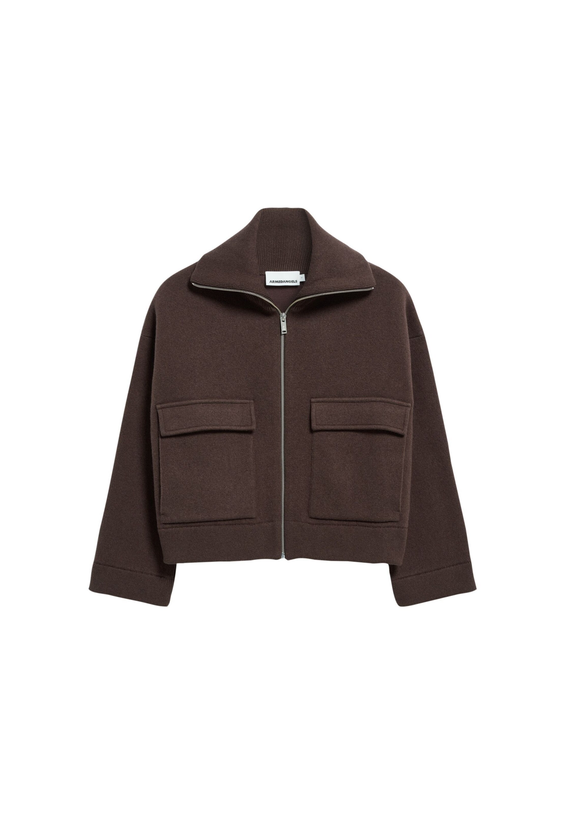 Cardigan ARMEDANGELS en marron : devant